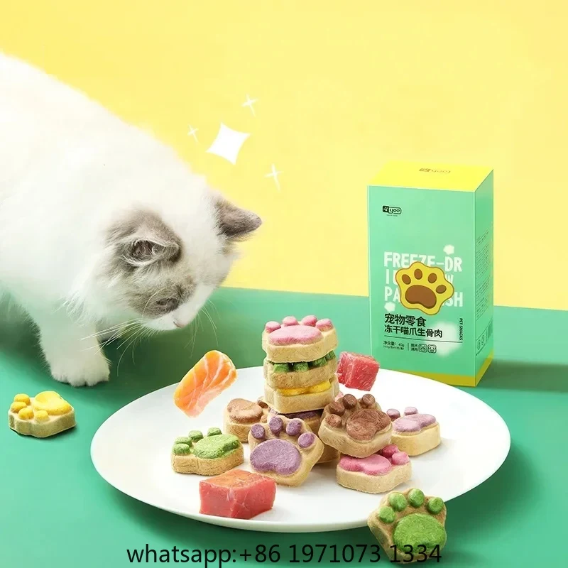 Food And Snacks High In Protein - 猫用フリーズドライスナック 高タンパク質チキン フルーツと野菜 フリーズドライペットフード