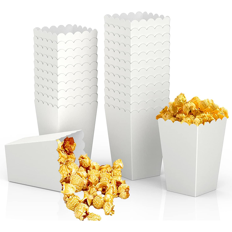 Food Snacks Party - 12 個紙キャンディーカートンポップコーンボックスパーティー用品純粋なポップコーンボックススナック食品浴槽結婚式子供の誕生日用品