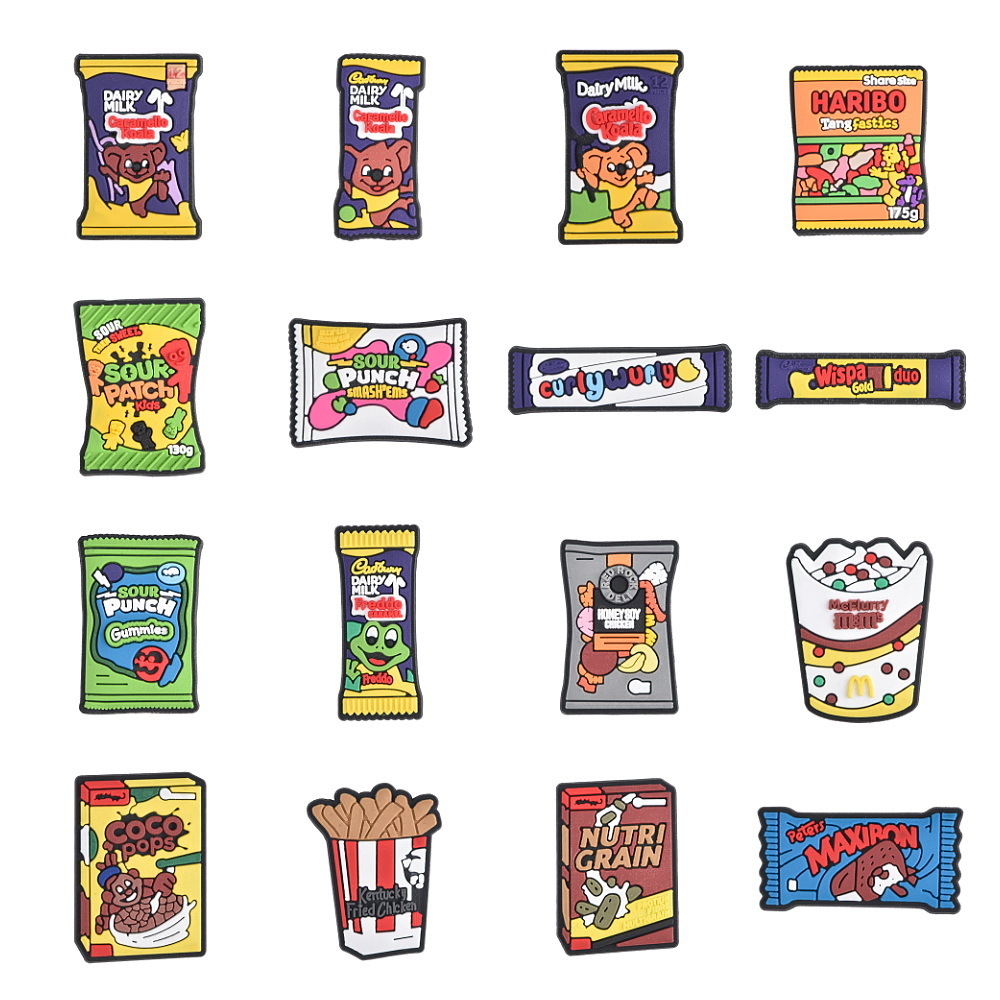 Food Snacks Uk - 英国のファーストフードの靴の装飾、漫画のスナック、シリコンチャーム、ゼリーの靴、下駄のアクセサリー、誕生日、クリスマスプレゼント