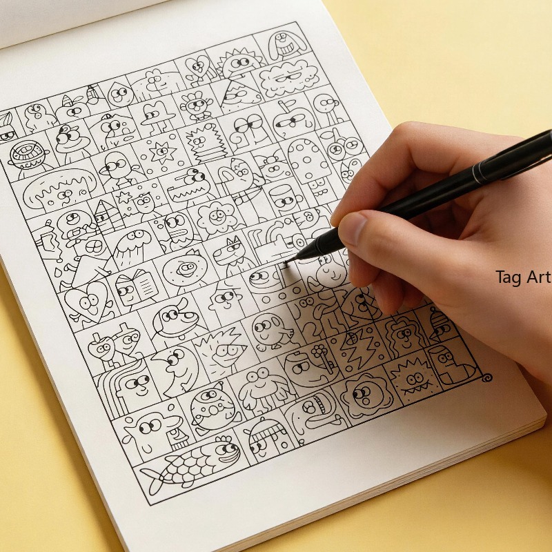 不安解消ハンド絵本、コピー線画アルバム、恐竜/モンスター/食 - Food And Snacks Coloring Book のレビューと価格