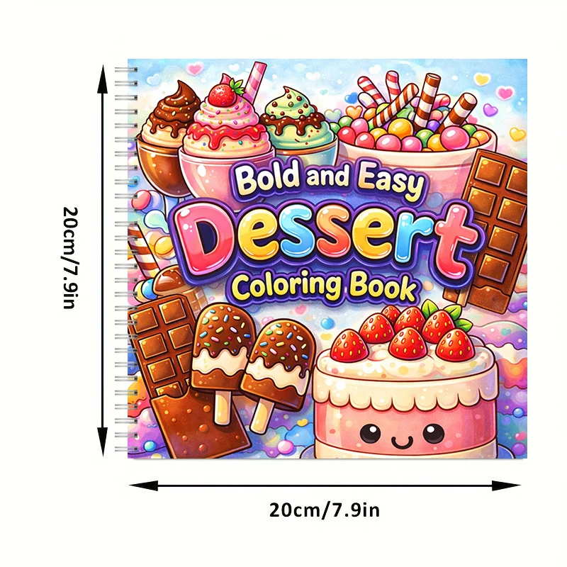 塗り絵ブック 大人向け簡単デザート塗り絵ブック、誕生日プレゼ - Food And Snacks Coloring Book のレビューと価格