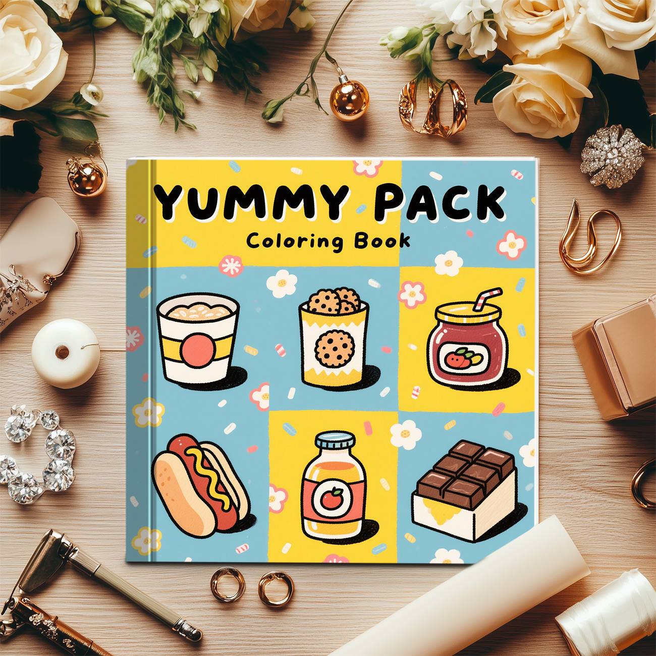 ヤミーパックぬりえブック、美味しいスナック、ファストフード、 - Food And Snacks Coloring Book のレビューと価格