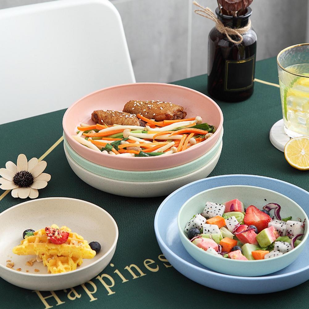 小麦繊維プレート電子レンジ対応プラスチックプレートディナープ - Food Snacks With Fiber のレビューと価格