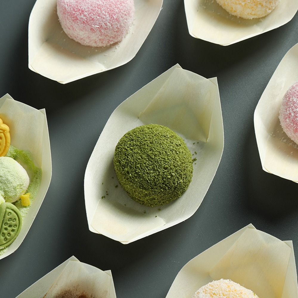 50個入り マルチサイズ 使い捨て 木製ボート型プレート 和 - Food In Japanese Snacks のレビューと価格