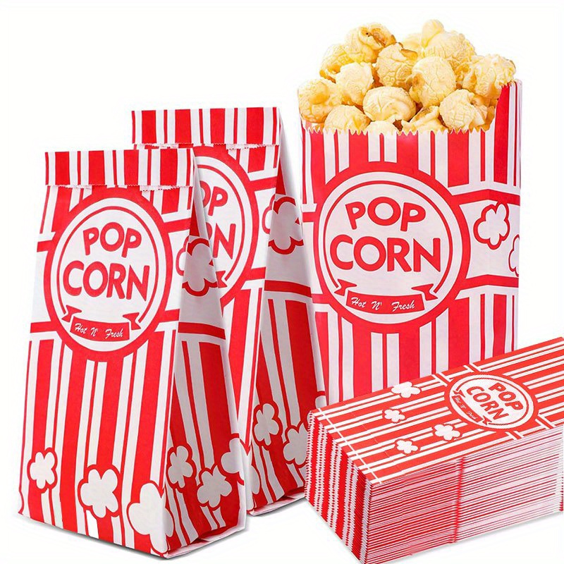 20/50 個ポップコーンバッグ個別包装紙ポップコーン食品袋 - Food Snacks Party のレビューと価格