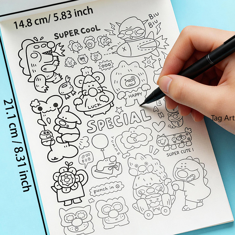 不安解消ハンド絵本、コピー線画アルバム、恐竜/モンスター/食 - Food And Snacks Coloring Book のレビューと価格