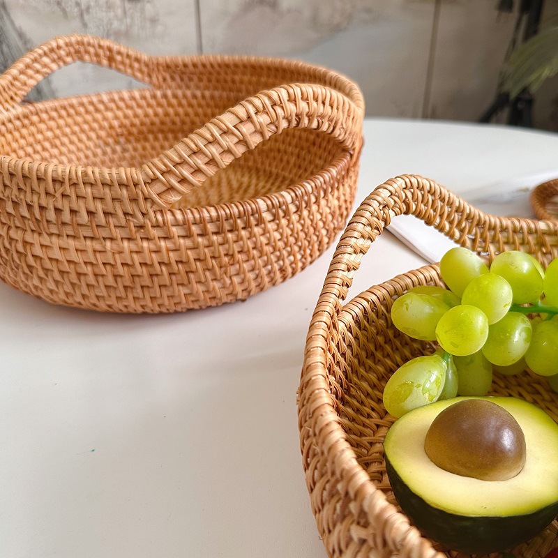 ベトナム籐製フルーツプレート、パン、スナック収納ボックス、カ - Food Snacks With Fiber のレビューと価格