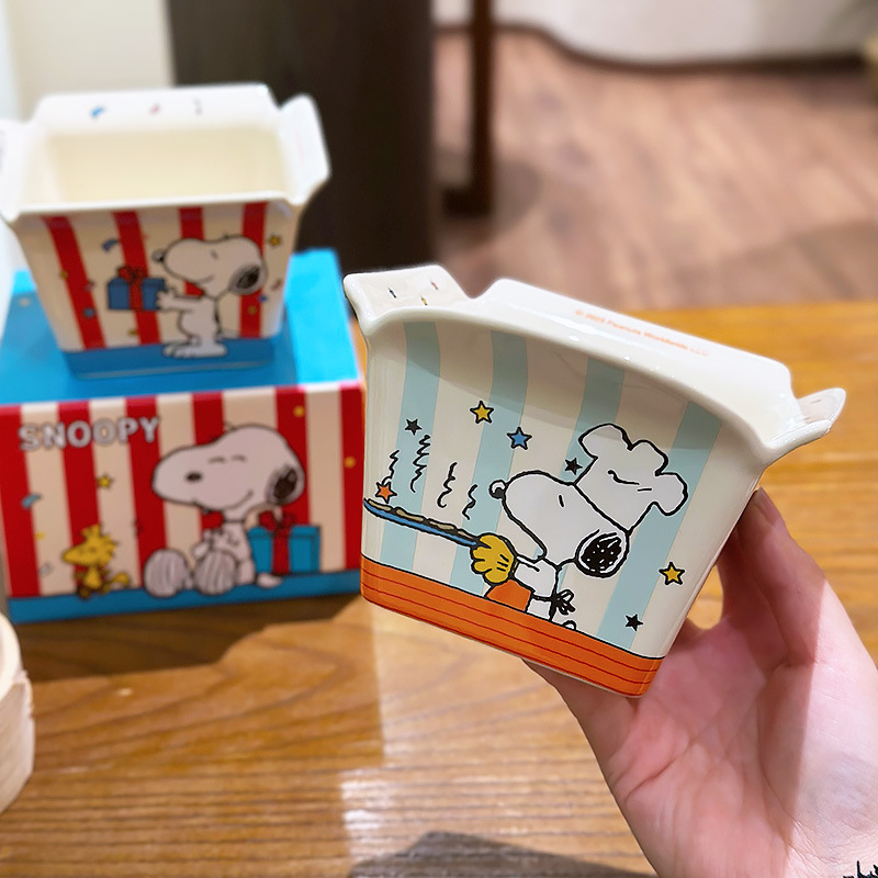スヌーピー共同ブランド セラミックポップコーンボウル 大型ス - Food Snacks Brands のレビューと価格