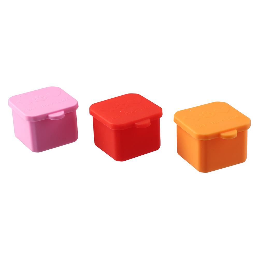 1/3 個の実用的なシリコン食品分配ボックス レッド/ピンク - Food Snacks Distribution のレビューと価格